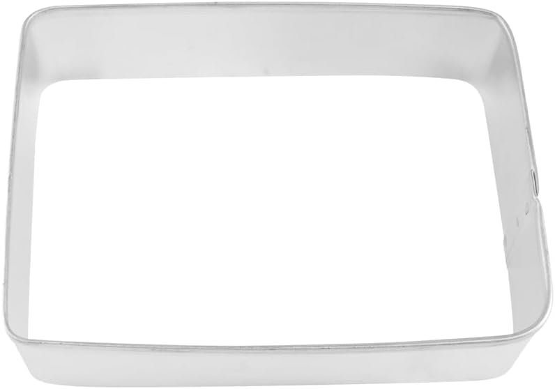 CybrTrayd R&M Rectangle Cookie Cutter, 3.5", Metallic