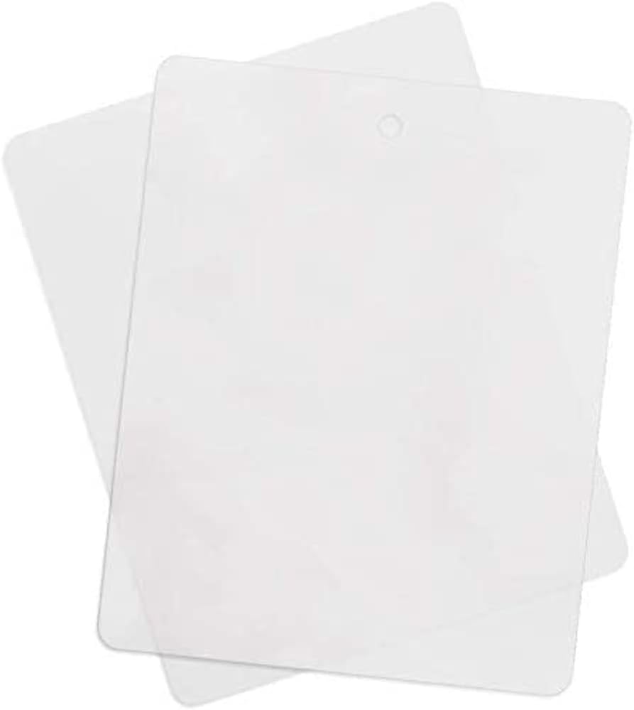 Thin Clear Flexible Plastic Cutting Board Chopping Mat, 12" x 15" (4 Pack)