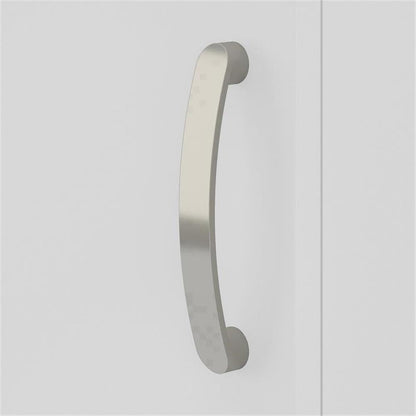 Maklaine Engineered Wood Laundry Room Cabinet, 28W x 25D x 34H, White Finish, Adjustable Shelves, 2 Doors with Euro Hinges, Freestanding Utility Storage for Laundry Room Organization