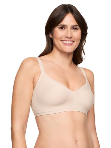 Warners Women's Blissful Benefits Underarm-smoothing With Seamless Stretch Wireless Lightly Lined Comfort Bra