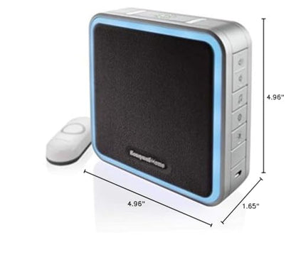 Honeywell Home RDWL313P2000 Doobell Plug-in Wireless Doorbell & Push Button-3 Series, Gray