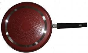 Best Nonstick Dosa Tawa/Griddle, Induction Base Fry Pan, 10 X 10 inches, 3 mm Thickness with Wooden Spatula and Plastic