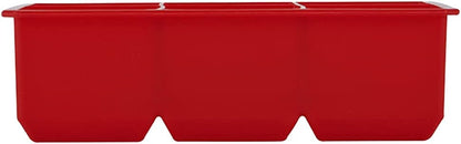 Houdini Large Cube Silicone Tray Ice Mold, 2 Pack, RED, 5257595