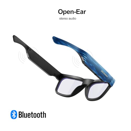 OhO Smart Glasses with Full HD Camera & Open Ear Bluetooth Speaker Headphone,Built in Memory,for Men Women