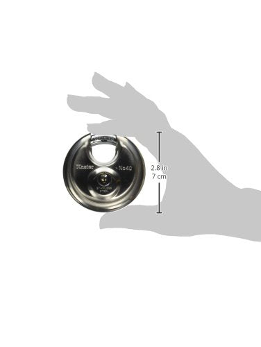 Master Lock 40D Stainless Steel Discus Padlock with Key
