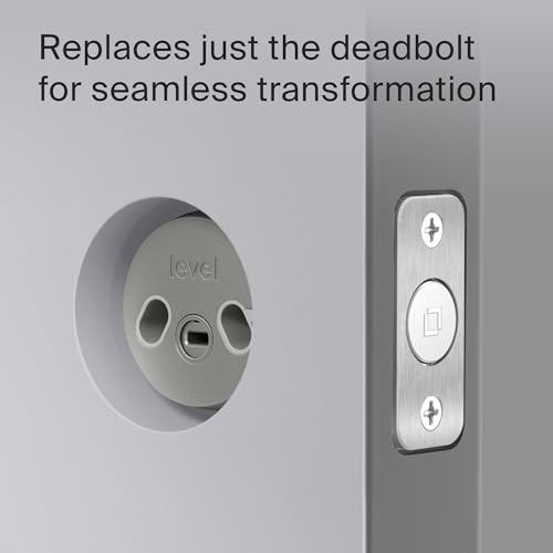 Level Bolt Smart Deadbolt - Make Your Lock Smart & Keep Your Existing Hardware and Keys - Keyless Entry via Level App (iOS & Android) - Works with Apple Home