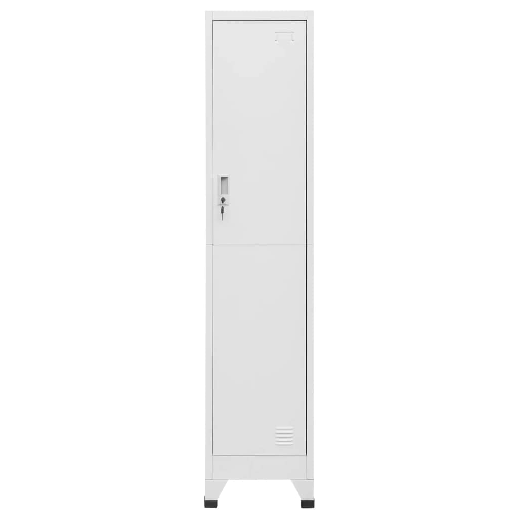 Metal Locker,Large Steel Locker Cabinet 38x45x180 cm, Lockable Door, Spacious Storage with Shelf & Hanging Bar, Ideal for Sports & Company Changing Rooms, Name Card Holder Included