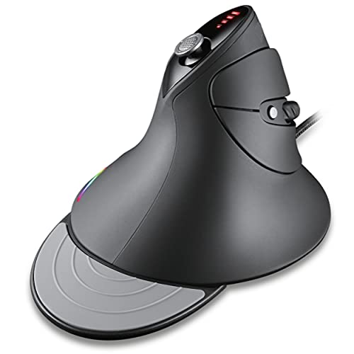 MOJO Silent Dual Mode Wireless Rechargeable Gaming Mouse - Ultra Fast Tournament Level Performance Mouse for PC Gaming w/Adjustable DPI (1000-4800), Custom Software, Macros, and More