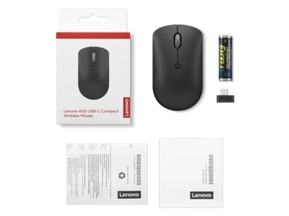 Lenovo 540 Wireless Computer Mouse for PC, Laptop, Computer with Windows or Chrome OS - 2.4 GHz USB-C Wireless Pairing Receiver - Compact Size - 18-Months Battery Life - Ambidextrous -Abyss Blue