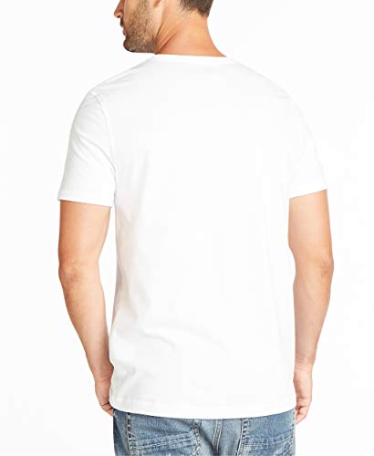 Nautica mens Short Sleeve Solid Crew Neck T-shirt T Shirt, Bright White Solid, Medium US