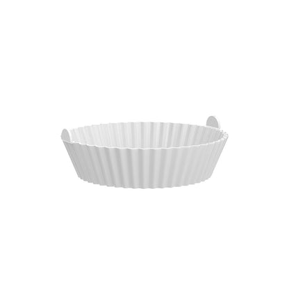 Loveuing Silicone Liners - Reusable Non-stick Pot Liner Compatible with COSORI Air Fryer Basket Accessories (Large - 6.3 Inch, Fit 3 to 4.5 Qt, Gray)
