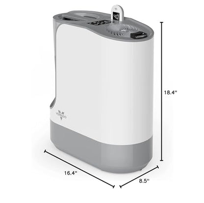 Vornado UH200 Ultrasonic Humidifier with Fan-Assisted Whole Room Humidification, Auto Humidity Control, Remote, and Electronic Humidistat, UH200 — 1.75 gal tank, White