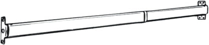 Graber Crystal Clear Sash Curtain Rod, 2 Rods per Package, Adjustable Width 11 1/2 to 20-Inch