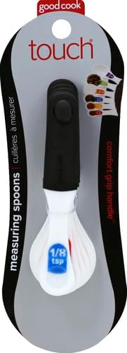 Good Cook Touch 6 Piece Measuring Spoon Set - White