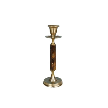 cfycfy987 Candelabra High-Grade Brass Candlestick Retro Handicraft Candlestick Home Restaurant Decoration Shooting Props Ornaments Candle Sticks Holder