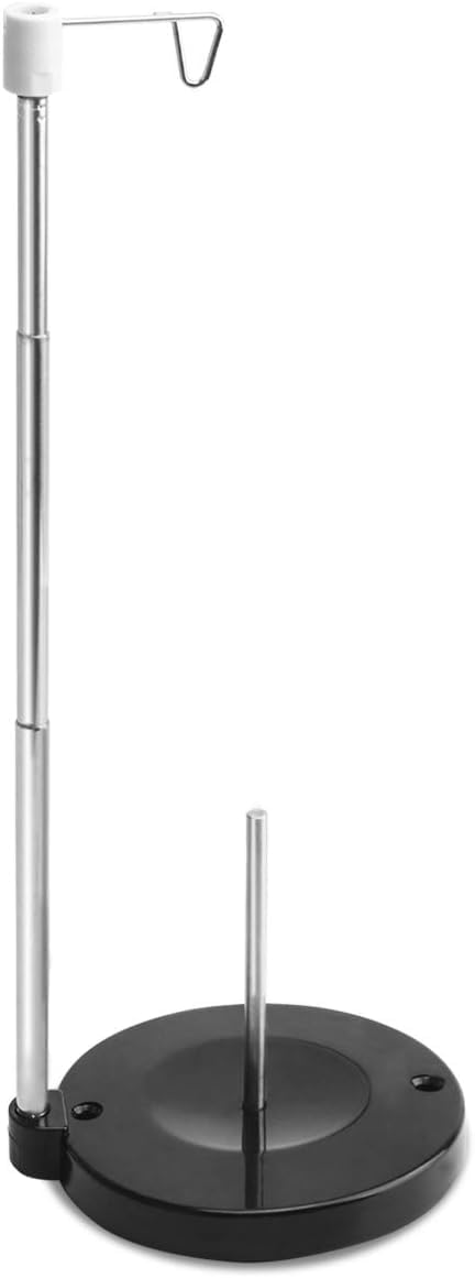 Maggiehoop Adjustable Cone Thread Stand Spool Holder for Sewing Machine Embroidery Quilting Serger Machines, Single Thread Stand for Smoother Feed, Large Spool Holder with Steady Heavy Plastic Base