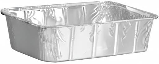 PARTY BARGAINS Aluminum Loaf Pan - 20 Pack, 2 Lb, 8.5" x 4.5" x 2.5", Heavy Duty Disposable for Baking & Serving