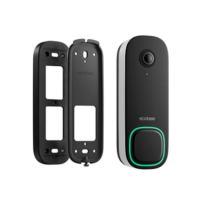 ecobee Smart Video Doorbell Camera (Wired) - with Industry Leading HD Camera, Smart Security, Night Vision, Person and Package Sensors, 2-Way Talk, and Video & Snapshot Recording