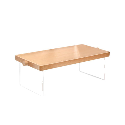 ECKEK Wood Display Risers, Organizer Stand, Riser Stand for Figures, Cupcake, Perfume and More (Acrylic S 32*15*10.5cm/12.60*5.91*4.13inches)