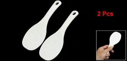 uxcell Plastic Non-Stick Rice Paddle, Potato Food Service Spoon Scoop, 7.8 Inch Length, 2 Pcs
