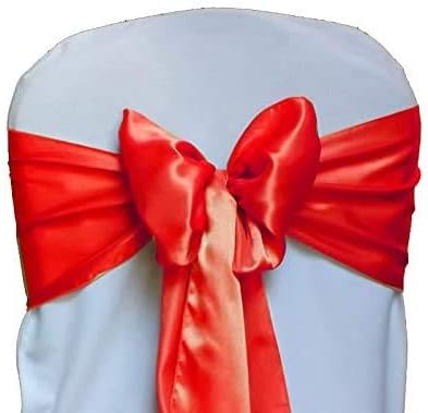 6 108 Inch (Pack 10 Satin Chair Sashes - Elegant Premium Quality, x - Perfect for Weddings, Parties, and Events