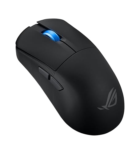ASUS ROG Harpe Ace Extreme Wireless Esports Gaming Mouse – Carbon Fiber Build, 47g Lightweight, Tri-Mode Connectivity, 42K DPI, up to 70Hr Battery, Glass Skates, Pro-Approved, PC/Mac Support - Black