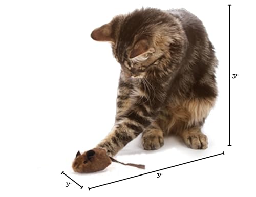 OurPets Play-N-Squeak Mouse Hunter Cat Toys (Interactive Cat Toy & Catnip Toy with Real Mouse Electronic Sound) Perfect Toys for Indoor Cats with Catnip