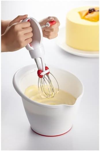 Starfrit Super-Fast Egg Beater - White/Red