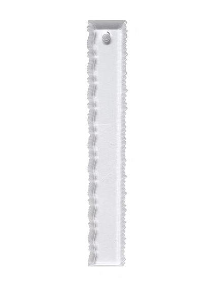 Paper Tearing Ruler Deckle Edge Thick Craft Ruler with 2 Different Edges Acrylic Irregular Edges Ruler Heavy Craft Ruler for Cutting Paper-11.34 inches