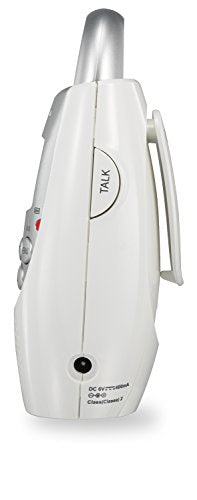VTech Communications DM221 Audio Baby Monitor with up to 1,000 ft of Range, Vibrating Sound-Alert, Talk Back Intercom & Night Light Loop, White/Silver