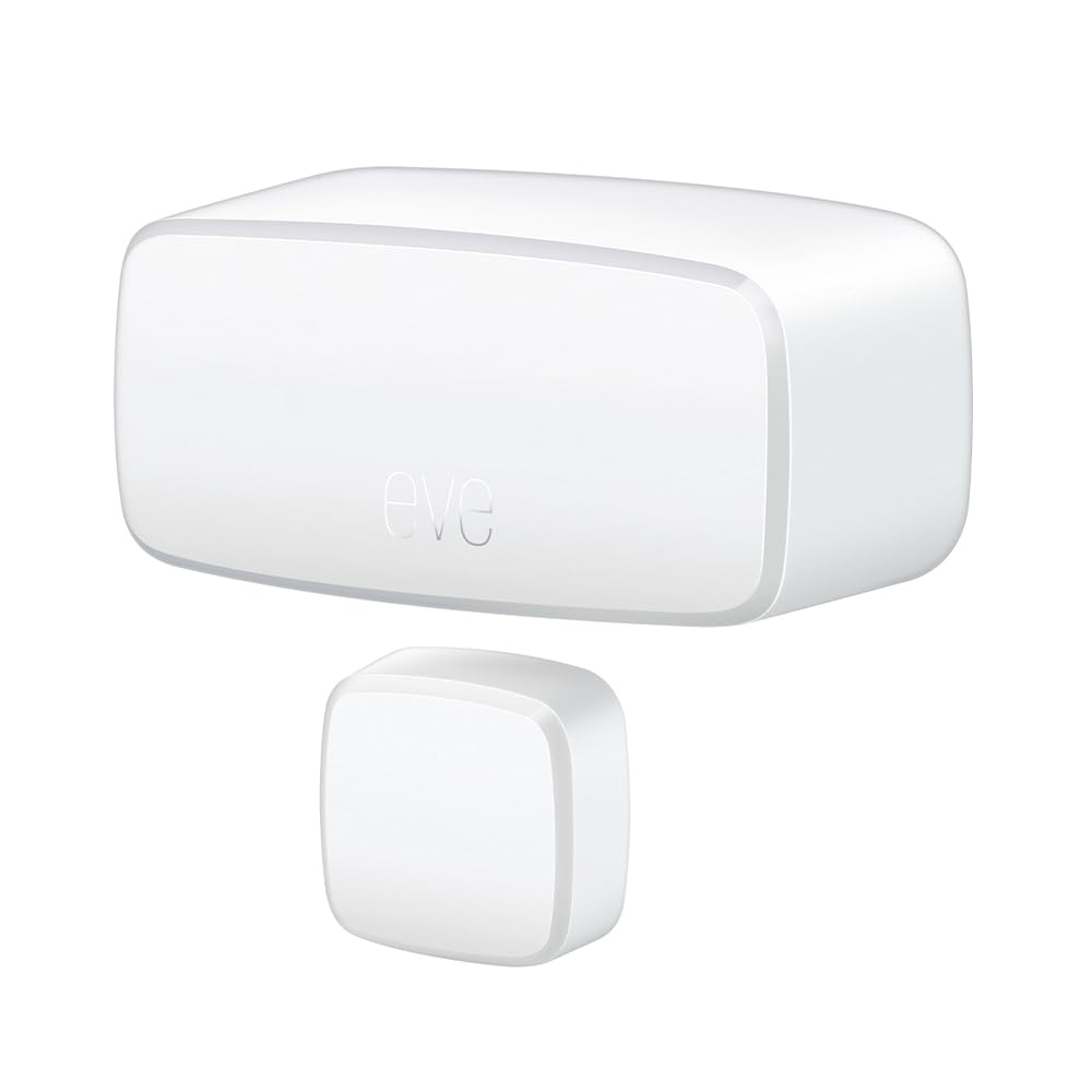Eve Door & Window (Matter) 3 Pack – Smart Contact Sensor for Doors & Windows, Open/Closed State, Automatic Control of Accessories, Matter Over Thread, Apple Home, Alexa, Google Home, SmartThings