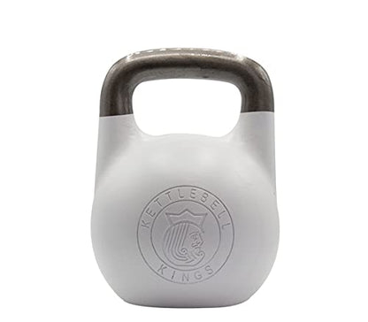 Kettlebell Kings Competition Kettlebells Weight (35mm handle) 8-48 KG | Hand weights Workout Gym Equipment & Strength training sets for Women & Men for Home Gym | Suitable for High Repetition Workouts