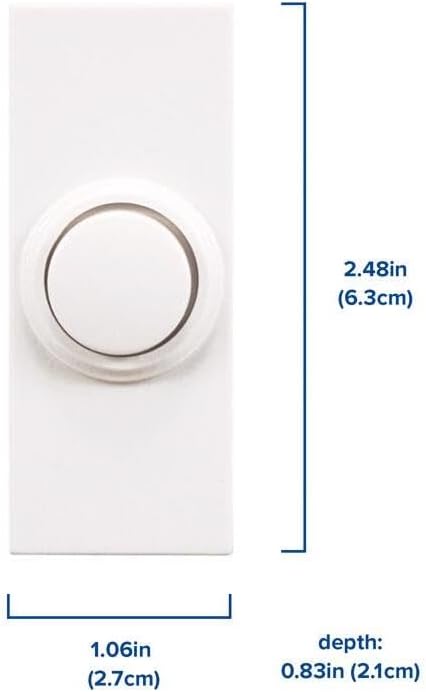 Heath/Zenith SL-7366-02 Wireless Plug-In Door Chime Kit with Molded Plastic Cover, White
