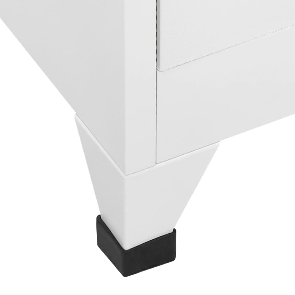 Metal Locker,Large Steel Locker Cabinet 38x45x180 cm, Lockable Door, Spacious Storage with Shelf & Hanging Bar, Ideal for Sports Locker Rooms & Company Changing Areas