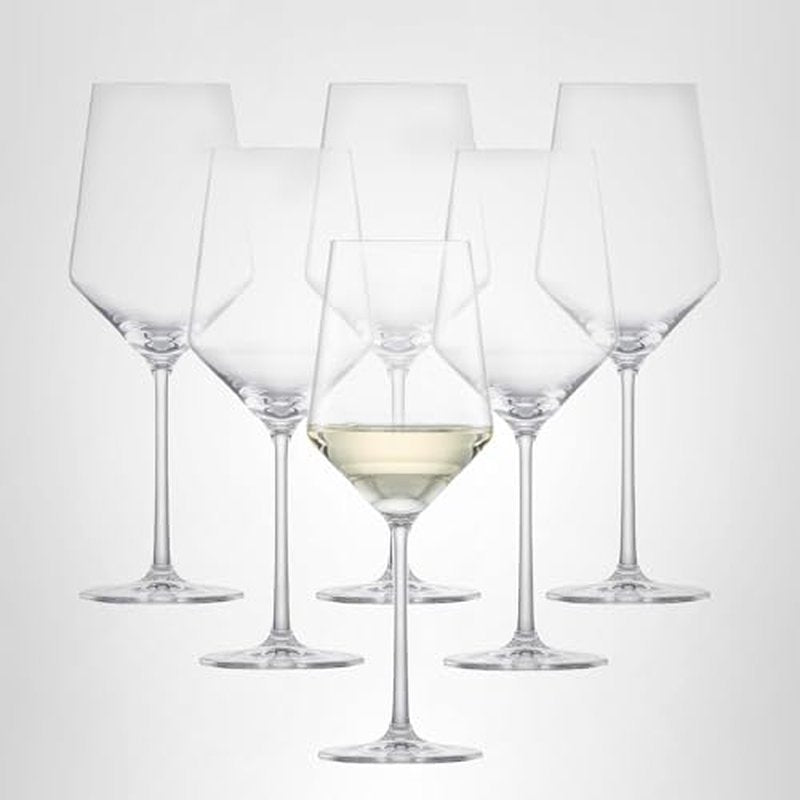 ZWIESEL GLAS Pure Sauvignon Blanc White Wine Glass (Set of 6), Graceful Wine Glasses for White Wine, Dishwasher-Safe Tritan Crystal Glasses, Made in Germany (14 Ounce)