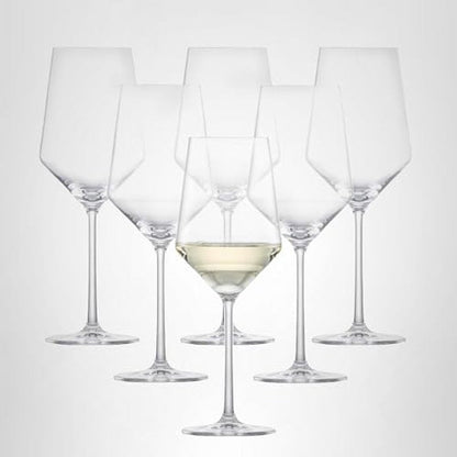 ZWIESEL GLAS Pure Sauvignon Blanc White Wine Glass (Set of 6), Graceful Wine Glasses for White Wine, Dishwasher-Safe Tritan Crystal Glasses, Made in Germany (14 Ounce)