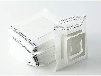 50Pcs Portable Coffee Filter Paper Bag, Hanging Ear Drip Coffee Bag, Single Serve Disposable for Travel, Camping, Home