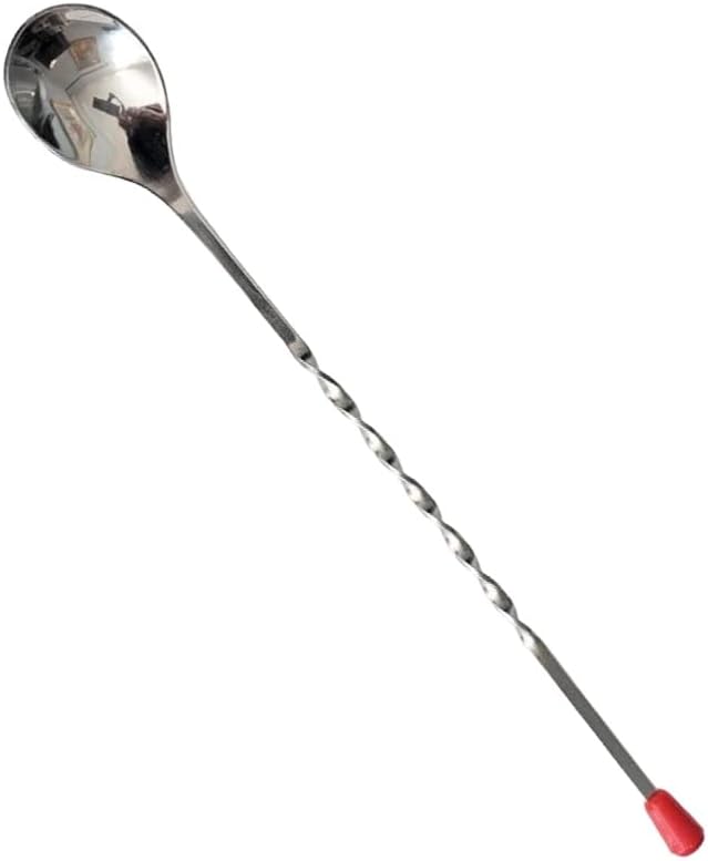 Rattleware 11" Twist Spoon, Stainless Steel Bar Spoon, Long Handle Twisted Mixing Spoon for Bartenders