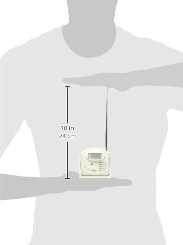 Smart Caregiver Wireless Motion Sensor Alarm System with Pager for Fall and Wandering Prevention | Mountable Motion Detector Alarm Alerts Medical Caregiver with Up to 300' Range | Bed or Door Movement