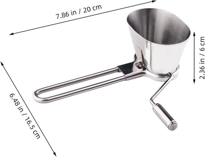 DECHOUS Stainless Steel Parsley Chopper, Manual Mint Herbs Spices Grater, Vegetable Grinding Tool