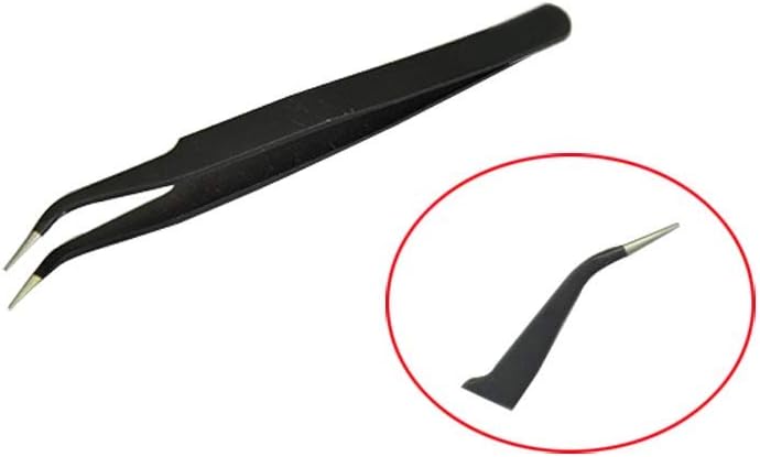 Backflow Cone Incense Tweezers, Stainless Steel Curved Pointed Fine Tip Tweezers for Picking Up Backflow Cone Incense