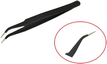 Backflow Cone Incense Tweezers, Stainless Steel Curved Pointed Fine Tip Tweezers for Picking Up Backflow Cone Incense
