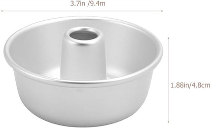 Luxshiny Angel Food Cake Pan, Pound Tube Pan, Non-stick Baking Tin, Cake Mold for Chiffon Cake, Bakeware 9.4CM