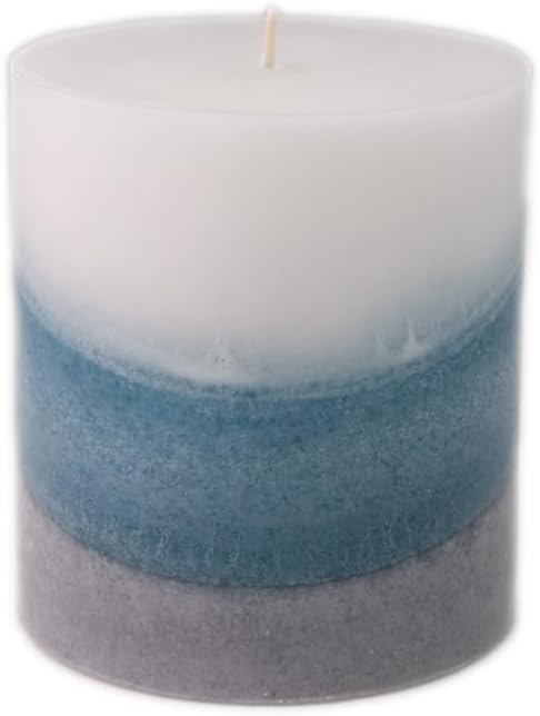 Wicks N More Clean Slate Unscented Handmade Pillar Candle, 3x3 Size