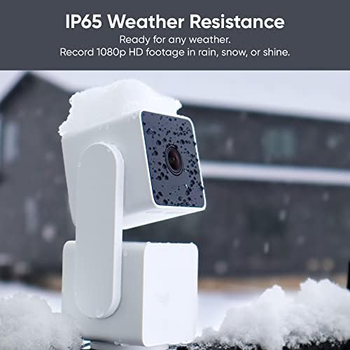 WYZE Cam Pan v3, Indoor/Outdoor IP65-Rated 1080p Pan/Tilt/Zoom Wi-Fi Smart Home Security Camera with Color Night Vision, 2-Way Audio, Compatible with Alexa & Google Assistant, Free Expert Setup