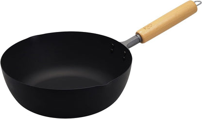 Takumi MGIT24 Iron Frying Pan, 9.4 Inches (24 cm), Induction Compatible, Made in Japan