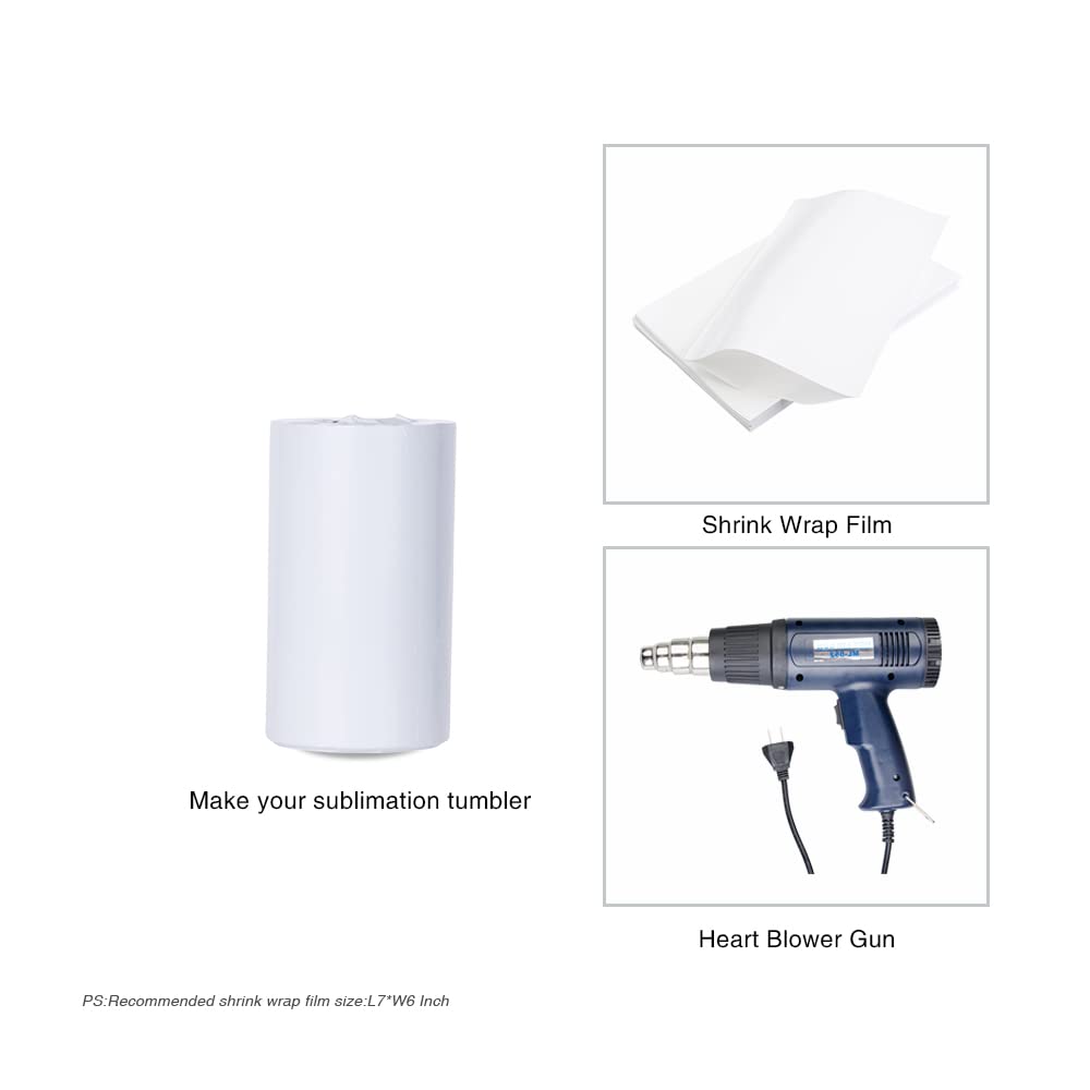 PYD Life 4 Pack 12 OZ Sublimation Blanks Can Insulator White Stainless Steel Can Cooler Beer Holder for Tumbler Press Sublimation Oven Printing