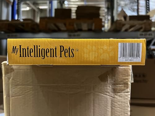 My Intelligent Dogs Interactive Sudoku Puzzle for Small Dogs and Cats - Advanced Brain Pet Toy - 6 Treat-Hiding Holes, Medium Wood and Plastic Design