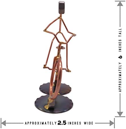 Free Style Bike Collectible Handmade Metal Art Figurine - Desk Accessories, Trophy, Home Office Décor