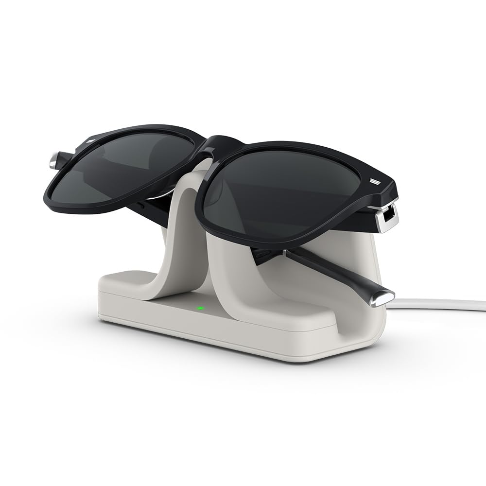 Amazon Echo Frames, an Alexa device (newest model), Smart glasses with Alexa, Modern Rectangle frames in Charcoal Gray with polarized sunglass lenses